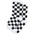 Vans Ticker Socks - Women's Black Checkerboard