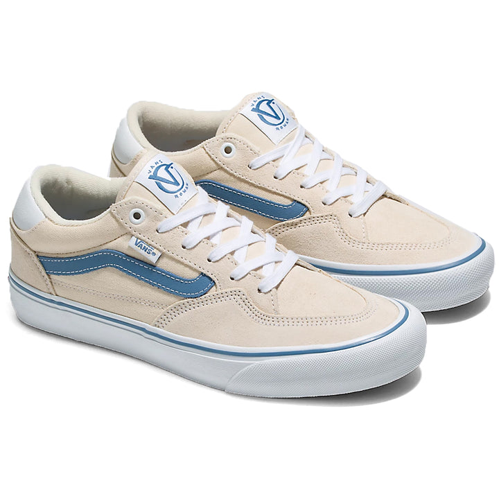 Vans Rowan Shoes - Men's Cream/Light Navy