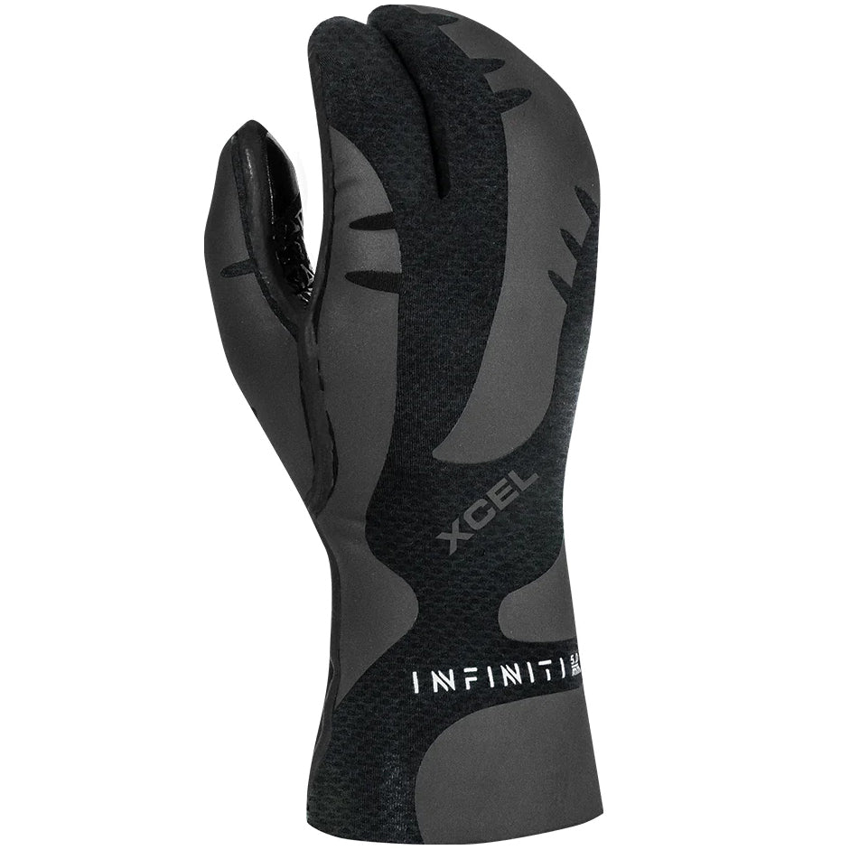 XCEL 5mm Infiniti 3-Finger Lobster Claw Wetsuit Gloves Black
