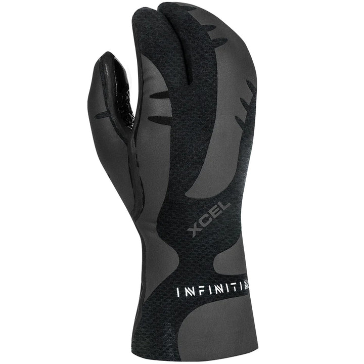 XCEL 5mm Infiniti 3-Finger Lobster Claw Wetsuit Gloves Black