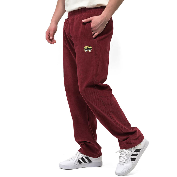 Krooked Eyes Burgundy Corduroy Pants - Men's