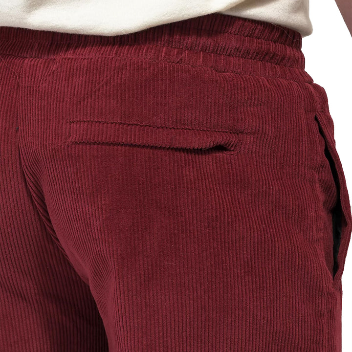 Krooked Eyes Burgundy Corduroy Pants - Men's