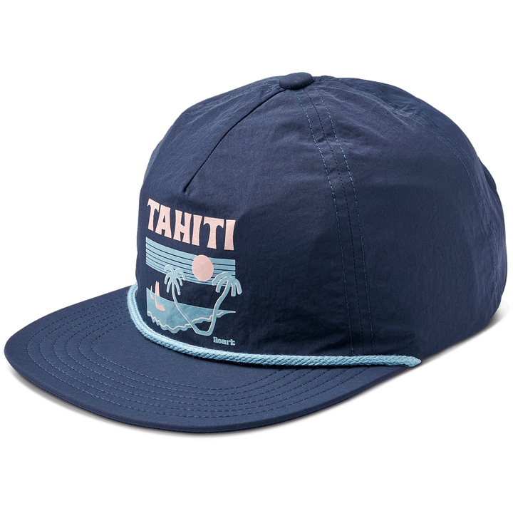 Roark Tahiti Time Classic 5 Panel Hat Dark Navy