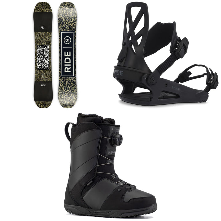 Ride Manic Snowboard + Ride C-4 Snowboard Bindings + Anthem Snowboard Boots 2023